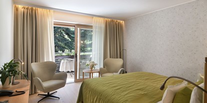 Golfurlaub - Bademantel - Seis am Schlern - Doppelzimmer Garten - Hotel Giardino Marling
