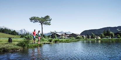 Golfurlaub - Hunde am Golfplatz erlaubt - Tirol - Nordic Walking am Wildsee - Spaziergänge und Wanderungen in allen Schwierigkeitsgraden in der Olympiaregion Seefeld - Inntalerhof - DAS Panoramahotel