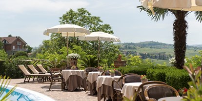 Golfurlaub - Abendmenü: 3 bis 5 Gänge - Italien - Terrasse Sunstar Hotel Piemont - Sunstar Hotel Piemont