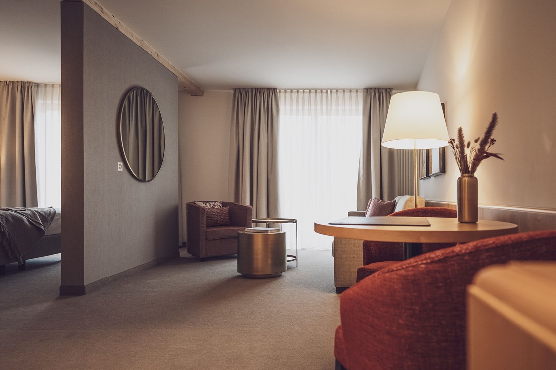 Golfhotel: Junior Suite / Familienzimmer - Hotel Waldhuus Davos