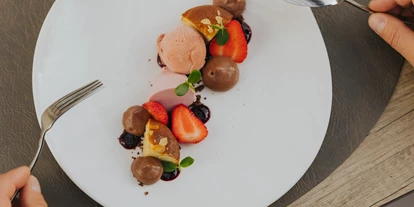 Golfurlaub - Deutschland - Nachspeise im Hotel Drei Quellen Therme - Hotel Drei Quellen Therme